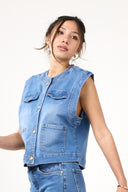 Gilet en denim "Matine"